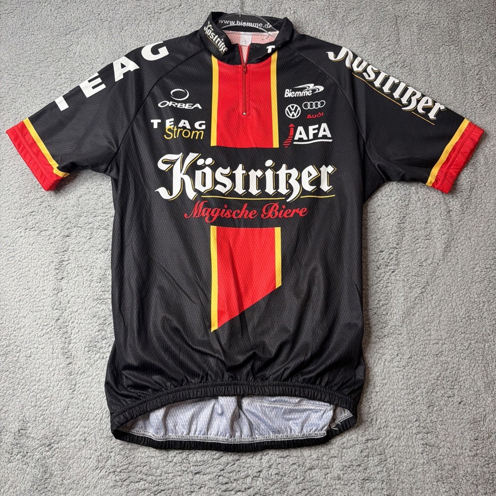 Vintage Köstritzer men cycling jersey made by Biemme Large-4 Orbea, TEAG Strom